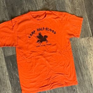 Port and Company Orange Percy Jackson Graphic Tee Size Medium